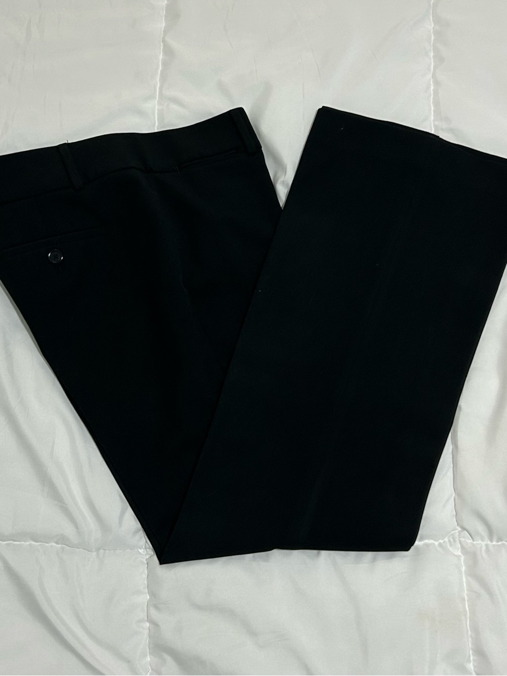 LOFT Black Wide-Leg Dress Pants